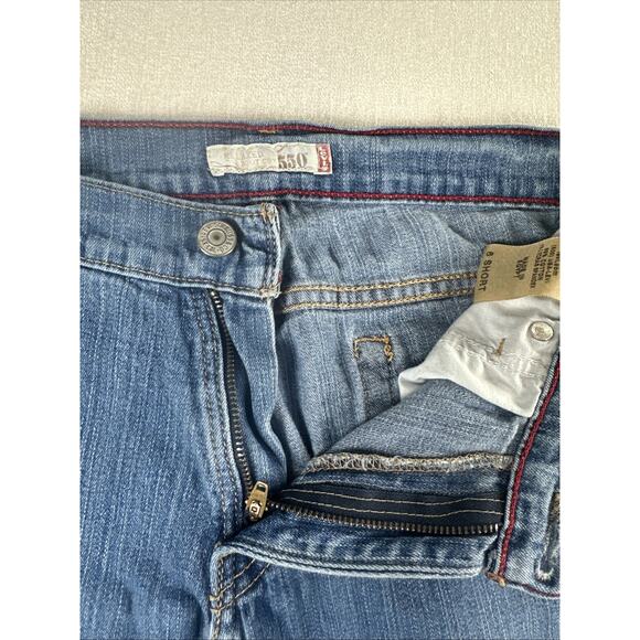 Levi's Women's 550 Relaxed Bootcut Jeans Blue Size 6 Short - Picture 3 of 8